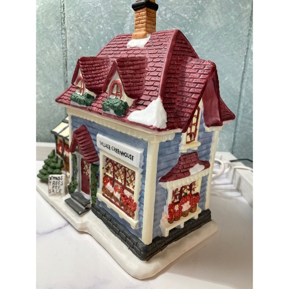 Dickens Collectable 1996 Village Greenhouse Lighted...